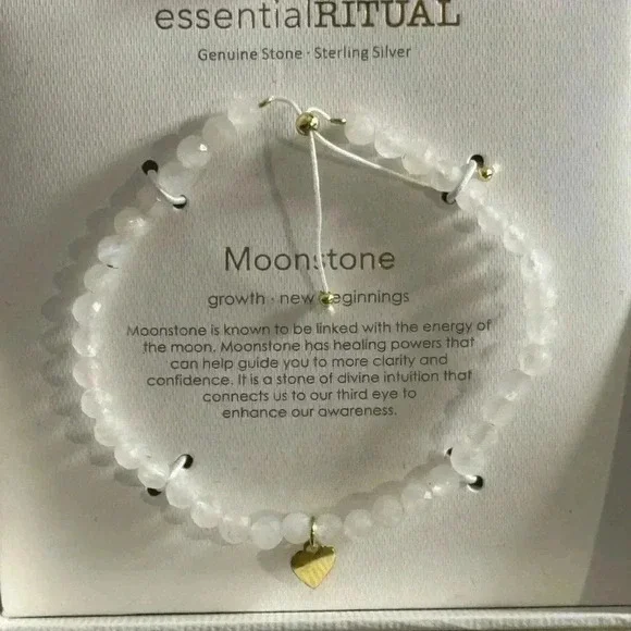 Essential Ritual Moonstone Bracelet White New - Picture 3 of 5